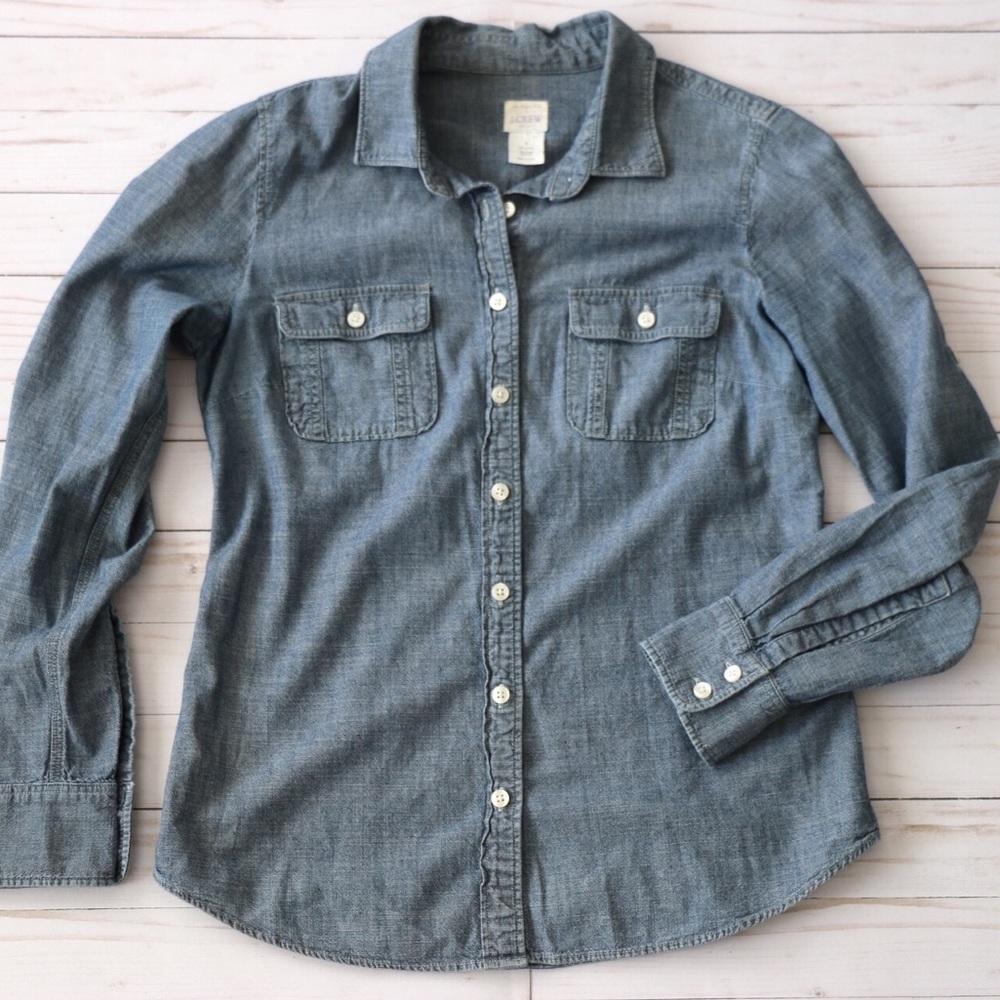 JCREW chambray shirt